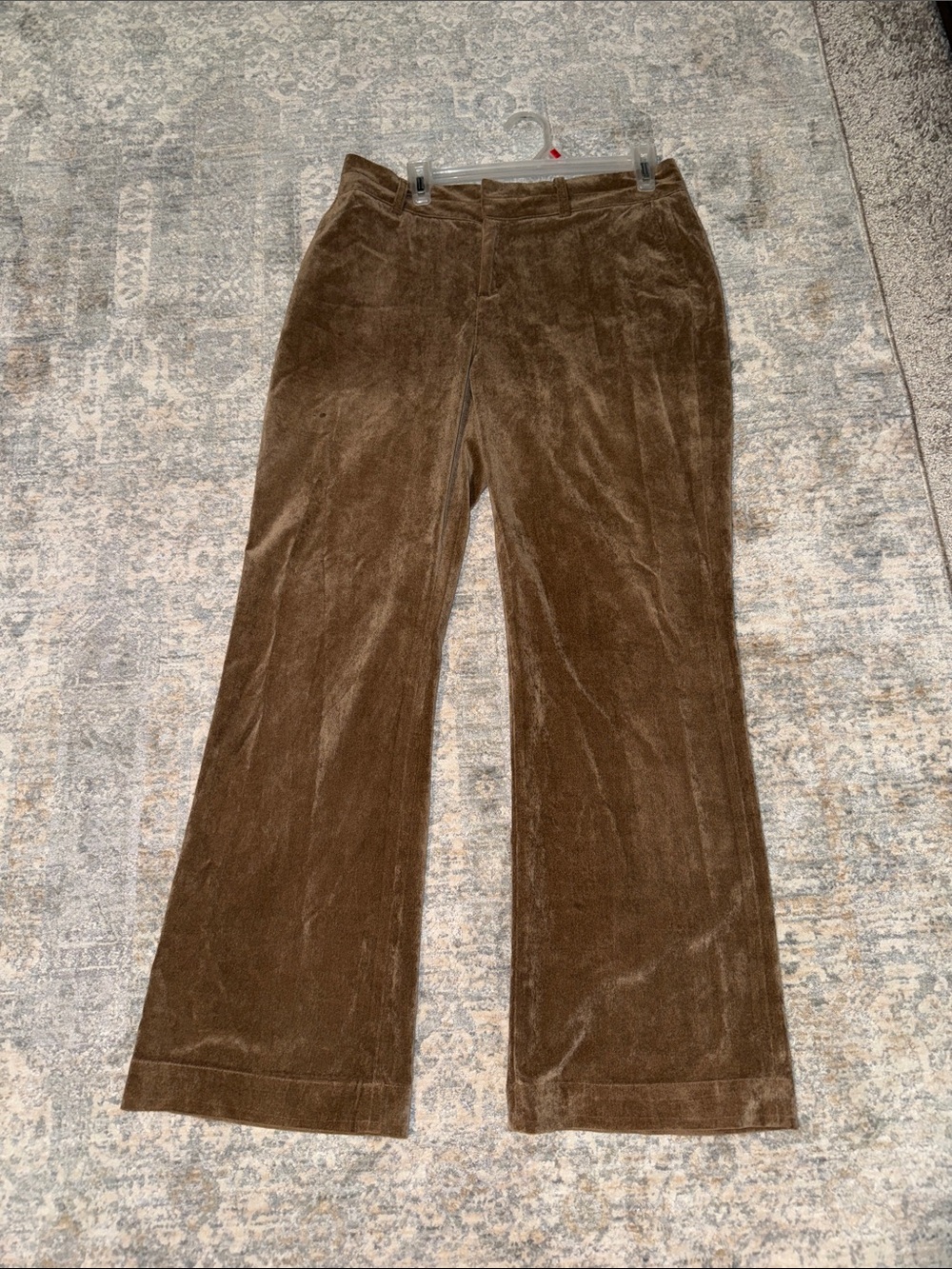 Coldwater Creek Brown Straight Leg Light Weight Corduroy Pants